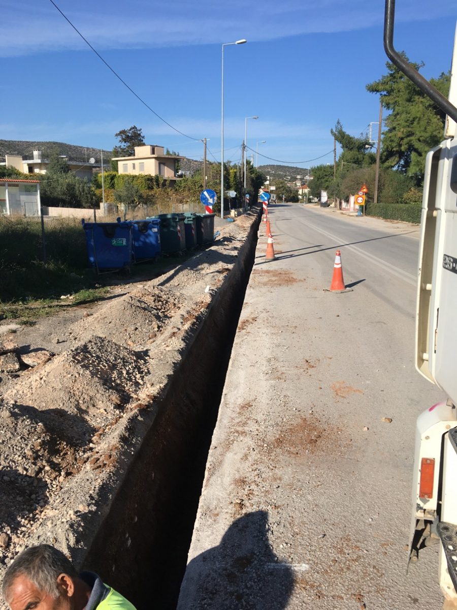 Read more about the article Συνεχίζεται το έργο της ύδρευσης στην Αγία Μαρίνα Δήμου Κρωπίας